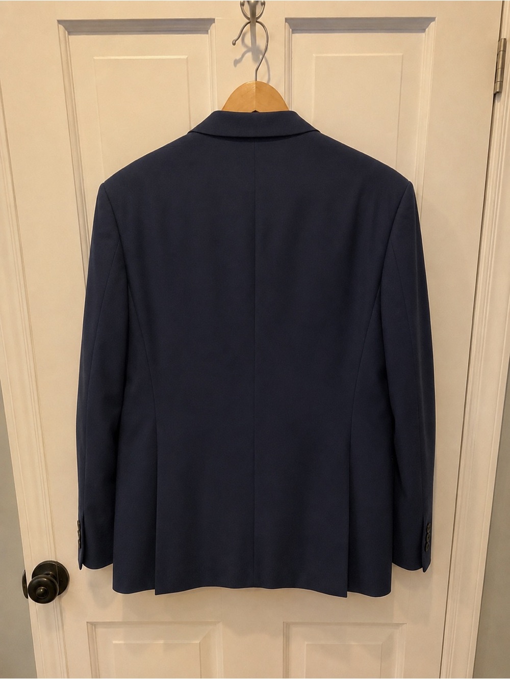 Calvin Klein 100% Wool Natural Stretch Navy Blazer 42R - Picture 4 of 8